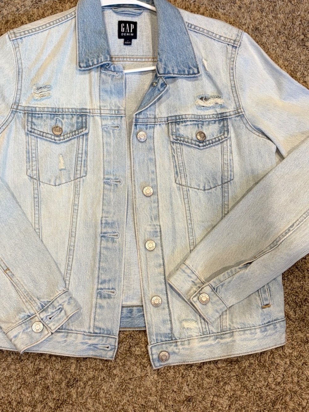 GAP Distressed Denim Jacket